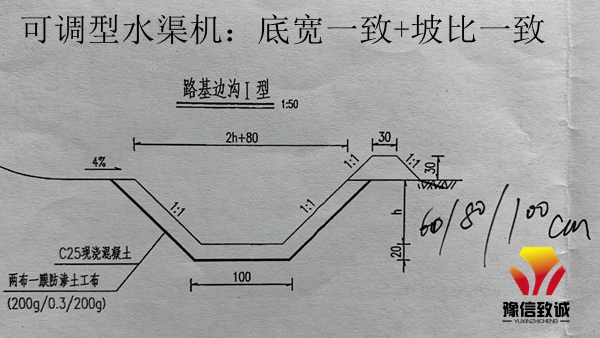 可調(diào)型水渠機圖紙