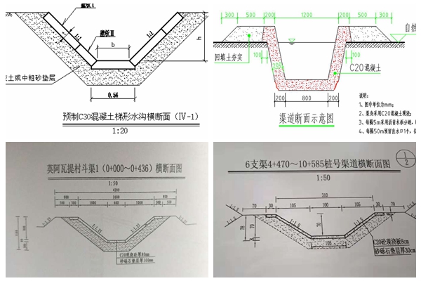 梯形水溝圖紙